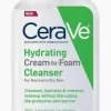 CeraVe Hydrating Cream-To-FoamCleanser For Normal To Dry Skin