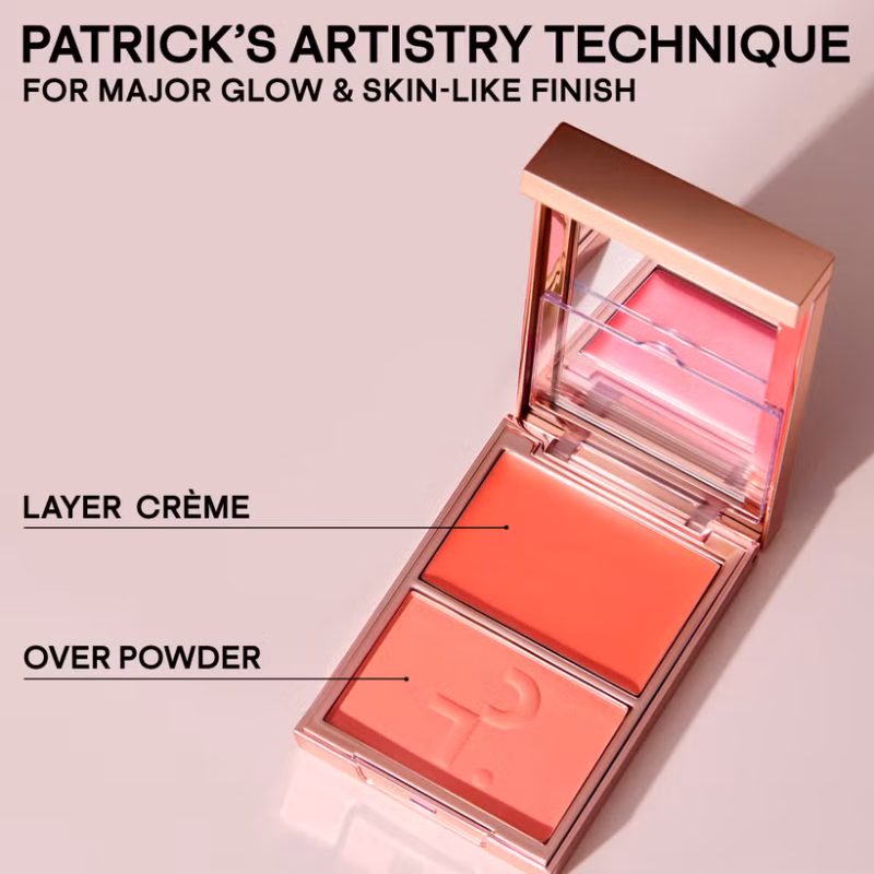⁦Patrick Ta Major Headlines Double-Take Crème & Powder Blush Duo⁩ - الصورة ⁦4⁩